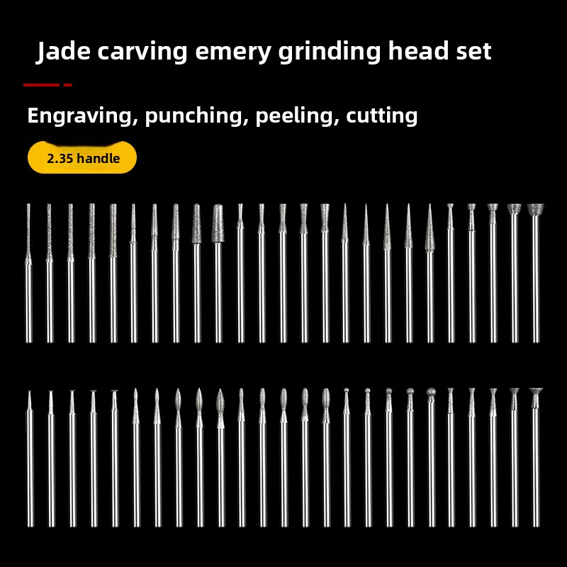 Cordless Rotary Tool Kit Accessories - Diamond Grinding Head for Grinding Needle