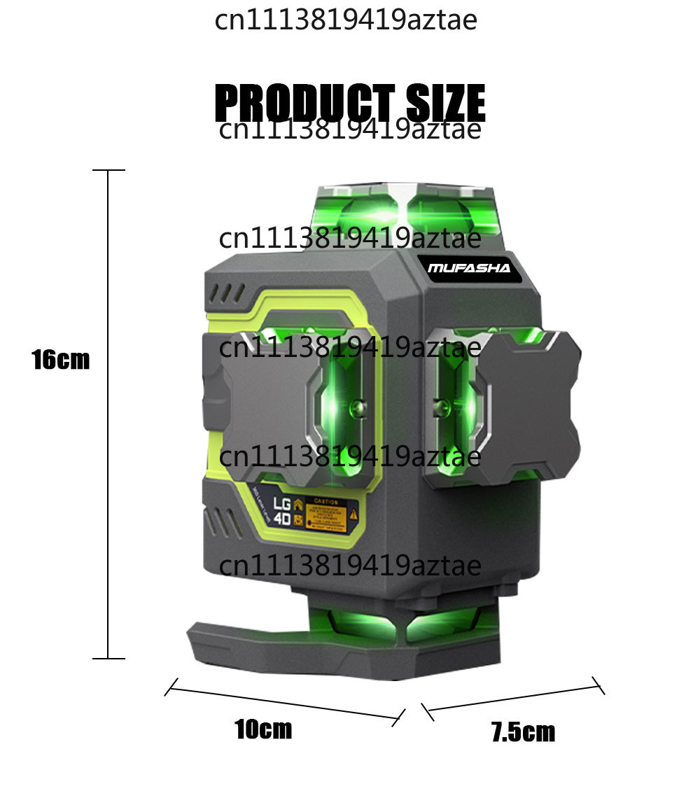16 Line Laser Level 360 Self L - Laser Level 16 Lines 4D Green ulasan dan harga