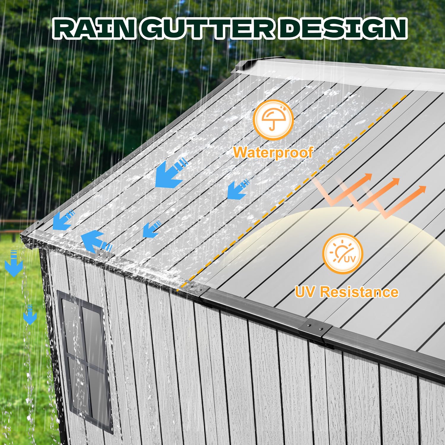 8x6 FT Resin Outdoor Storage S - Garden Tools ulasan dan harga