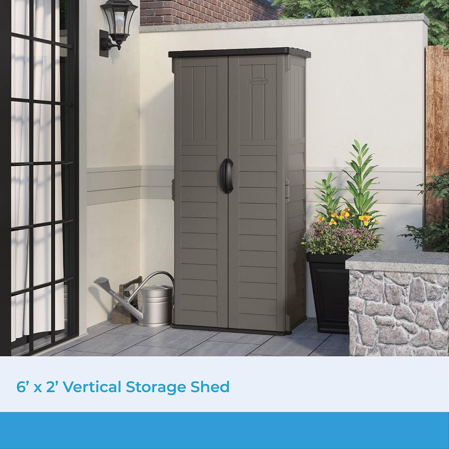Vertical Storage Shed 22 Cu Ft - Garden Tools ulasan dan harga