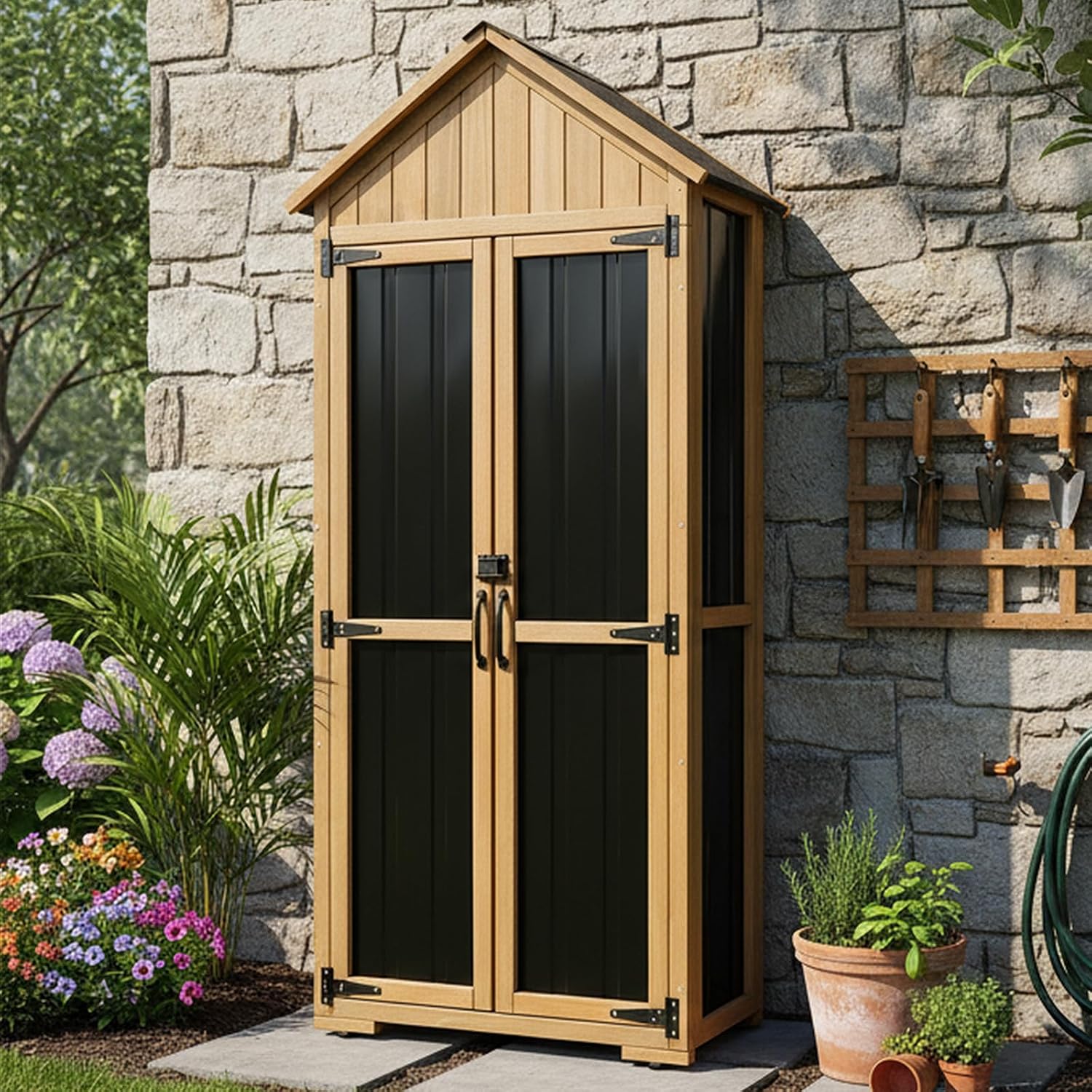 Outdoor Storage Cabinet Waterp - Garden Tools ulasan dan harga