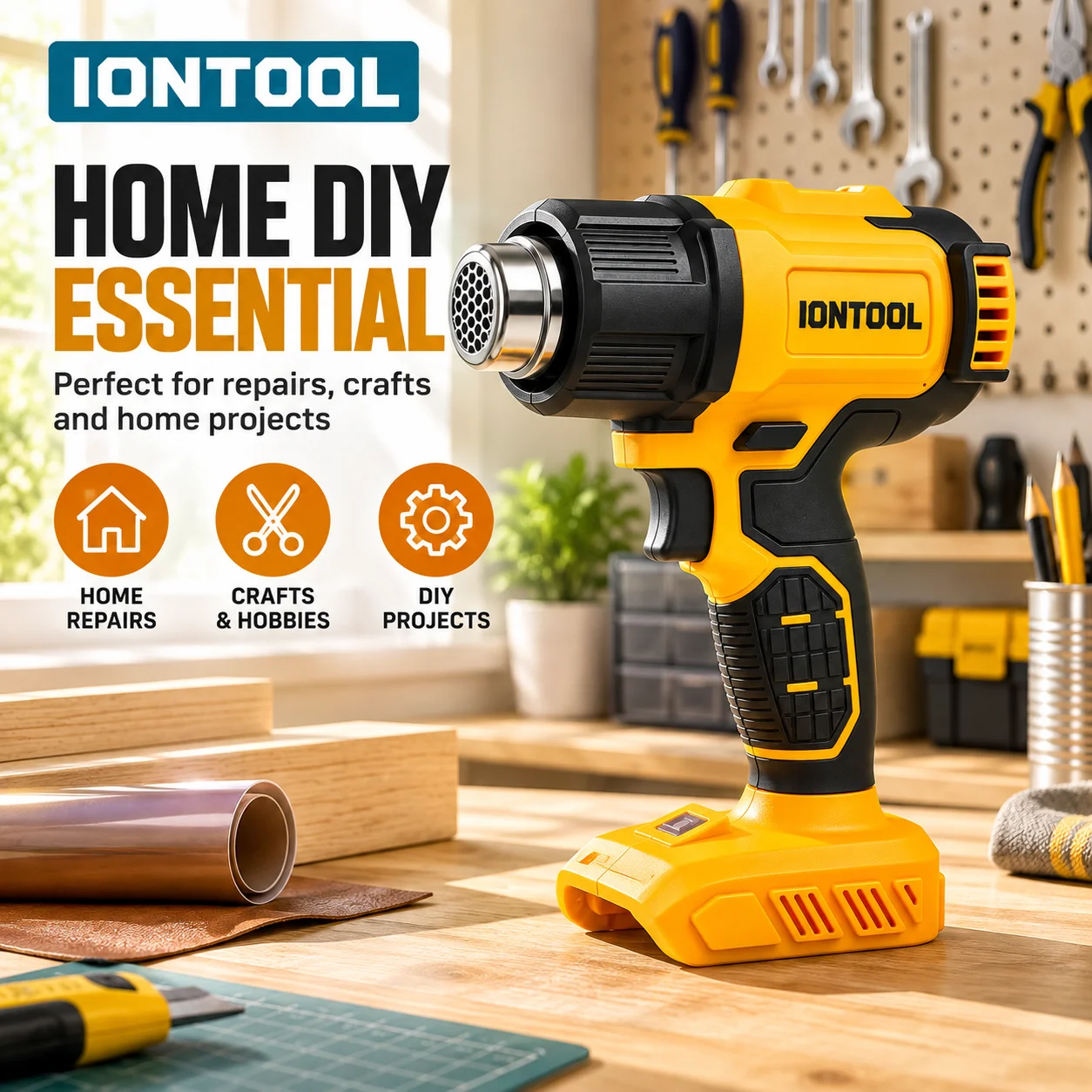 IONTOOL Yellow Cordless Heat G - Cordless Heat Gun For Shrink Tubing ulasan dan harga