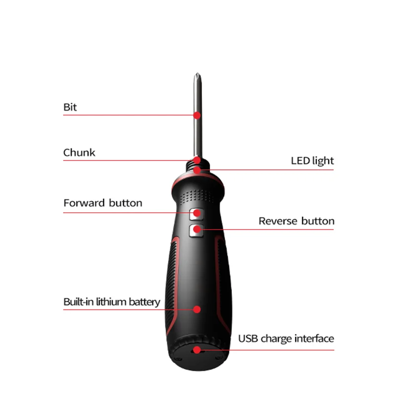 Maizhe USB Rechargeable 3.6V E - Electric Screwdriver Rechargeable Usb ulasan dan harga