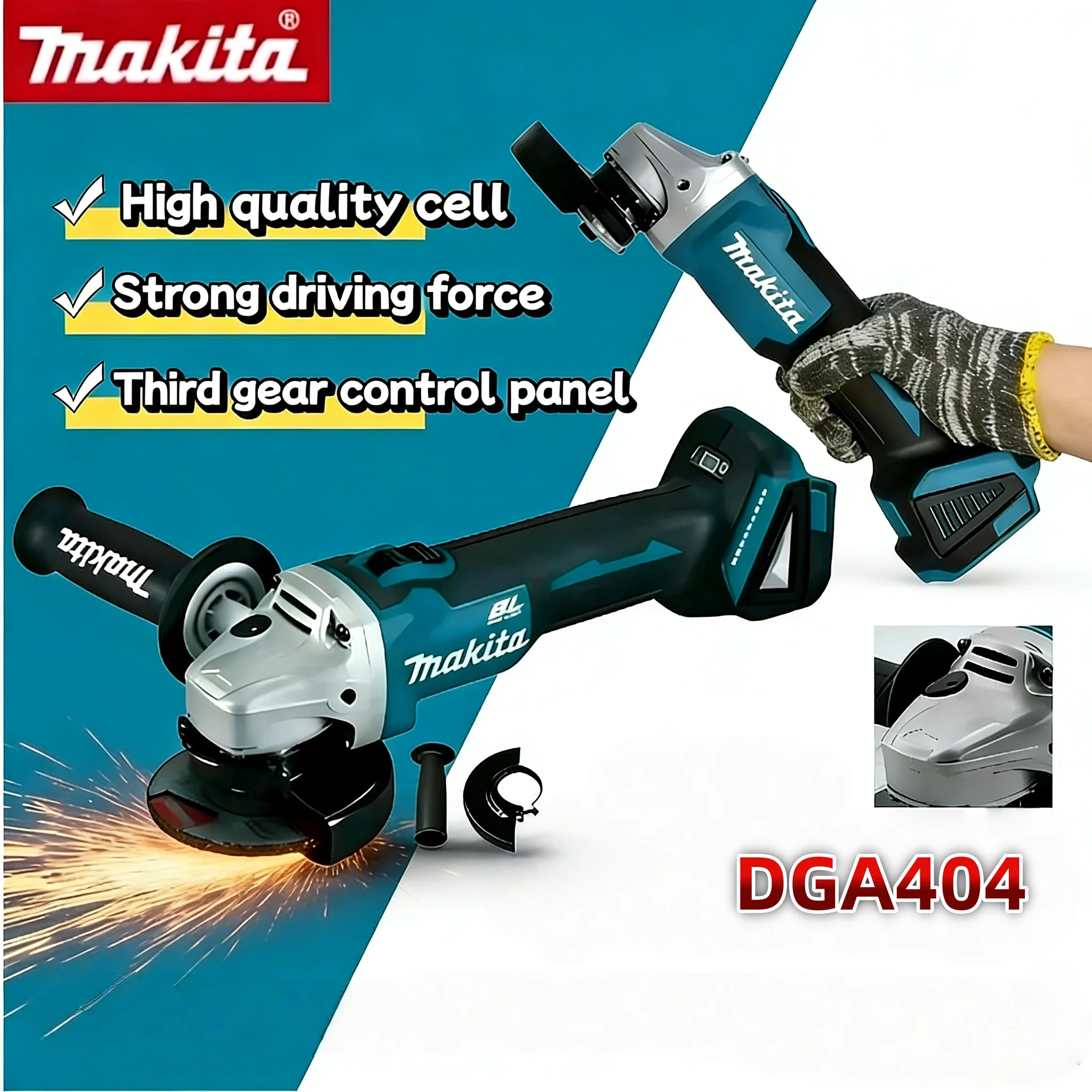 Makita DGA404 18V Brushless Co - Brushless Angle Grinder Battery Powered ulasan dan harga