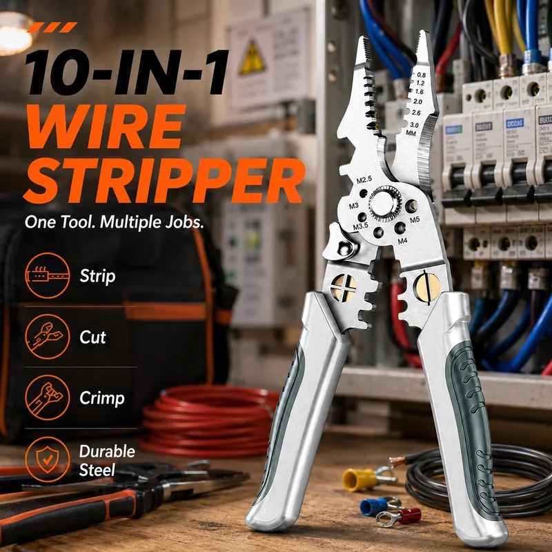 8.5 Inch Heavy Duty Wire Strip - Automatic Wire Stripper Cutter ulasan dan harga