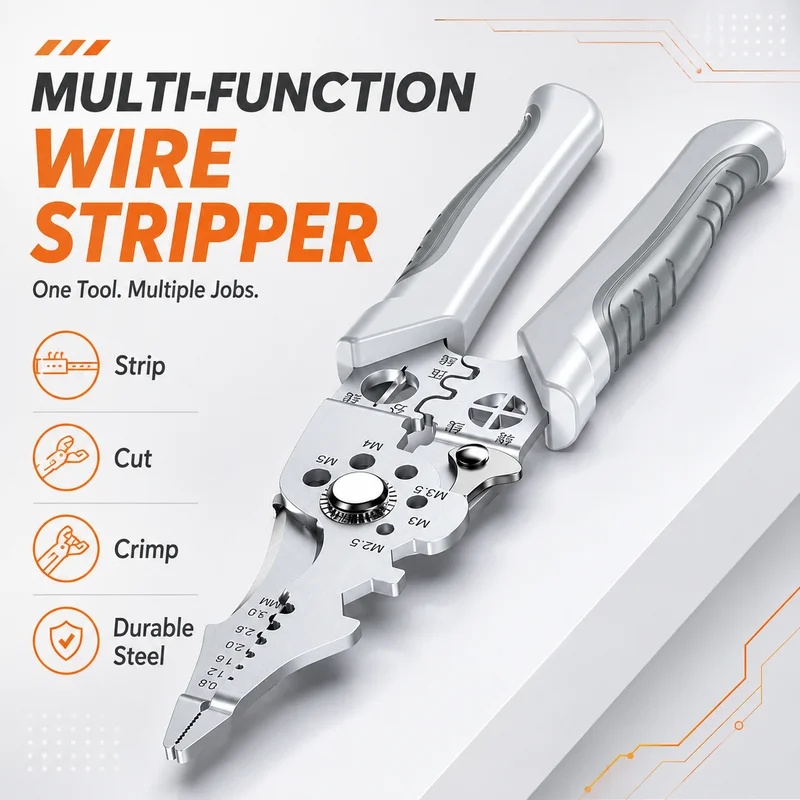 8.5 Inch Heavy Duty Wire Strip - Automatic Wire Stripper Cutter ulasan dan harga