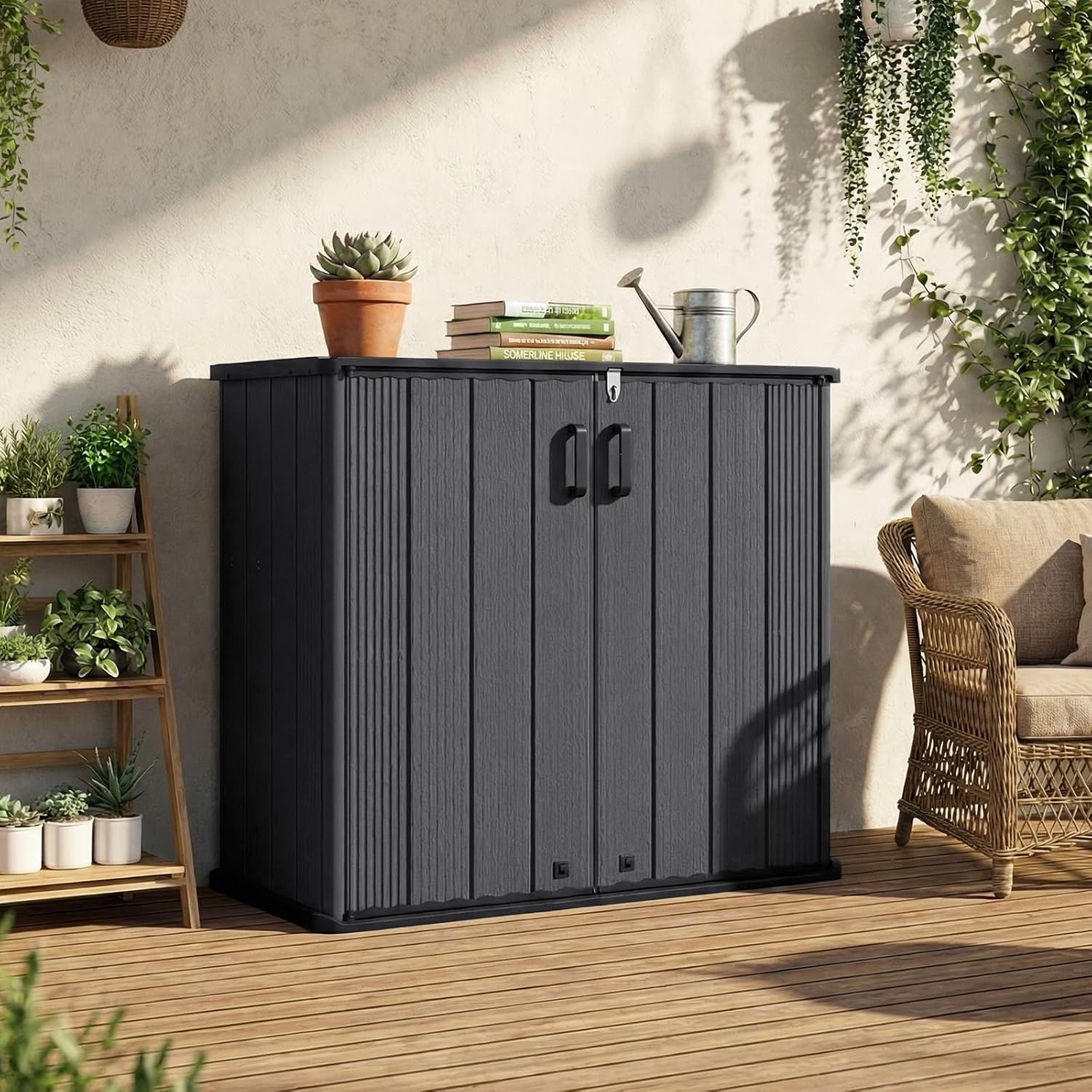 Outdoor Storage Shed 23.5 Cu.f - Garden Tools ulasan dan harga