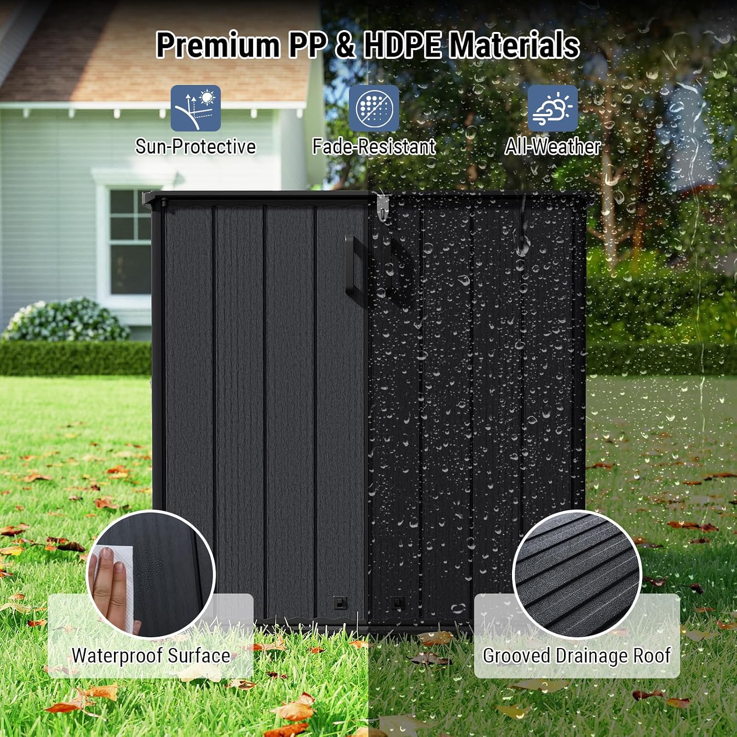 Outdoor Storage Shed 23.5 Cu.f - Garden Tools ulasan dan harga