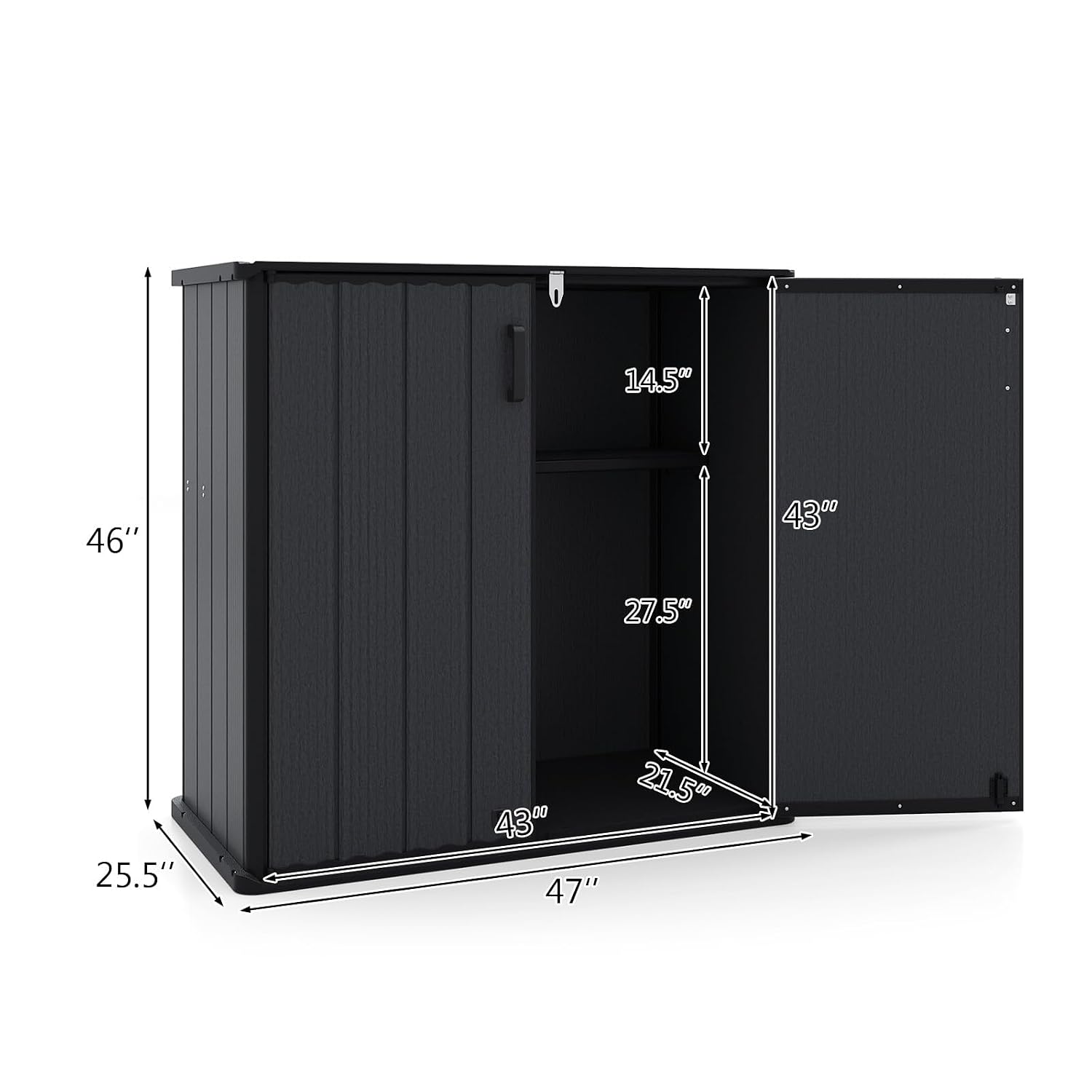 Outdoor Storage Shed 23.5 Cu.f - Garden Tools ulasan dan harga