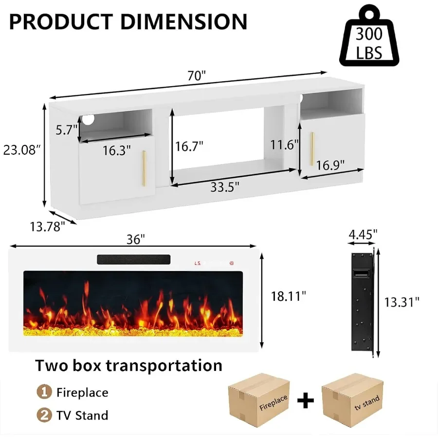 70 Fireplace TV Stand Entertai - Electrical ulasan dan harga