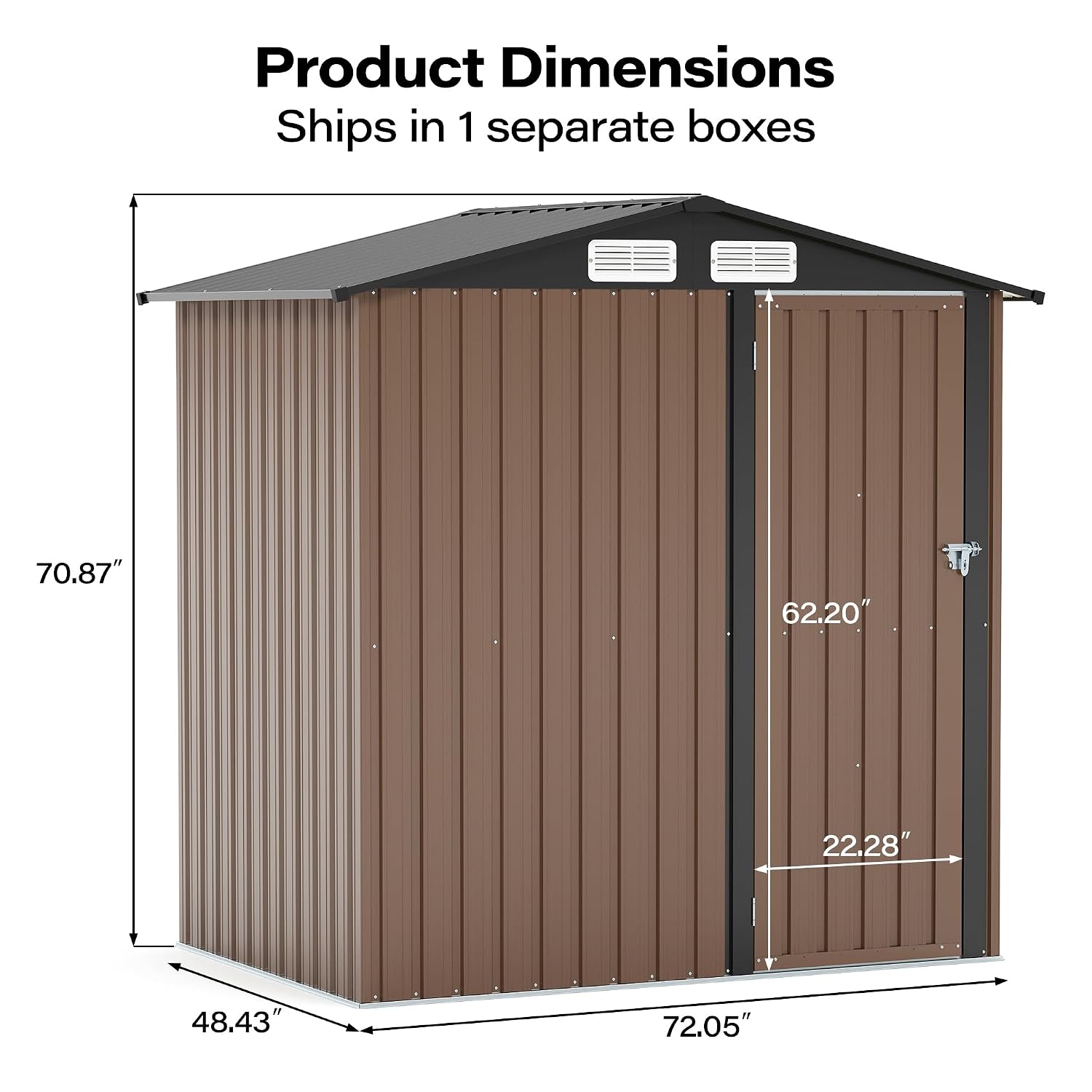 Outdoor Storage Shed 6x4FT Wat - Garden Tools ulasan dan harga