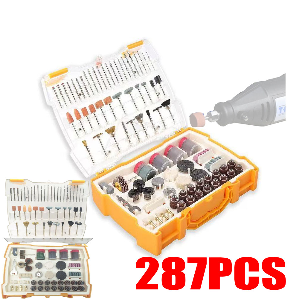 NEW STYLE 287PCS Abrasive Rota - Cordless Rotary Tool Kit Accessories ulasan dan harga