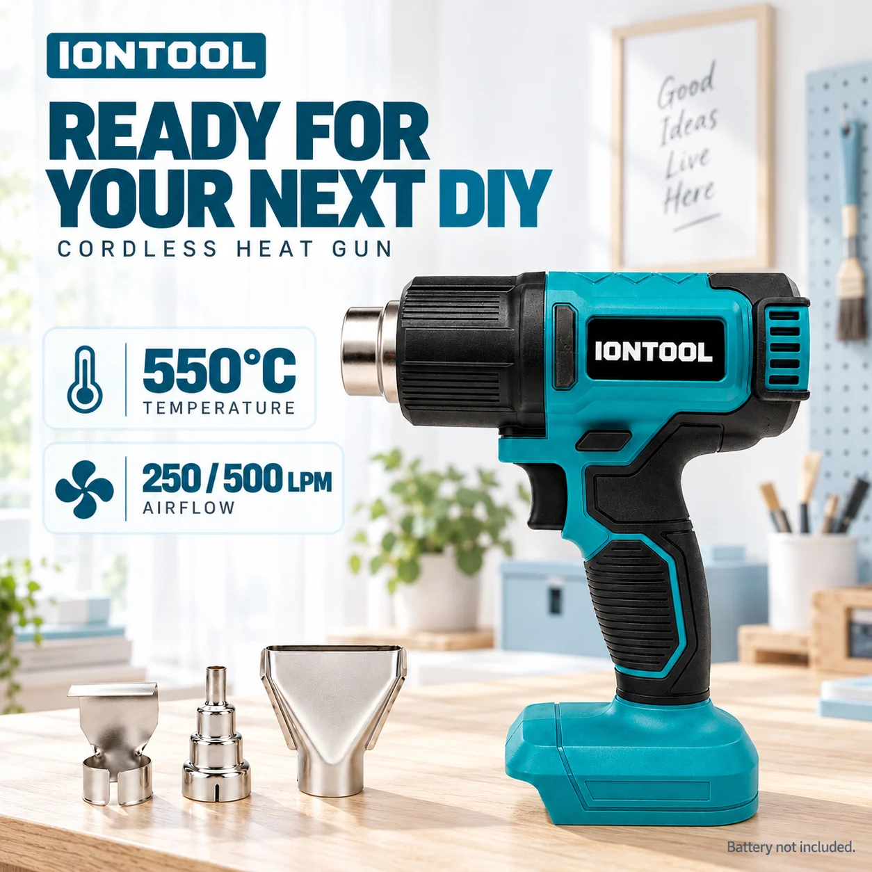 IONTOOL Cordless Heat Gun for  - Cordless Heat Gun For Shrink Tubing ulasan dan harga